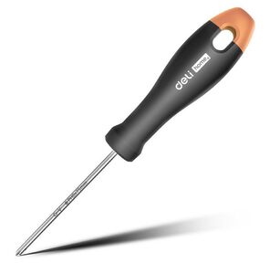 Крестовая отвертка "Home Series Gray" Deli HT1203C PH0x75мм  Эксклюзивный дизайн,  рукоятка из высококачественного софттач пластика