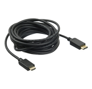 Кабель аудио-видео Buro v. 1.2 DisplayPort  (m) / HDMI  (m) 5м. Позолоченные контакты черный  (BHP DPP_HDMI-5)