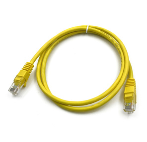Патч-корд Buro UTP 4 пары cat5E CCA molded 1м желтый RJ-45  (m)-RJ-45  (m)