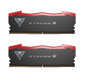 Memory Module PATRIOT Viper Xtreme 5 Gaming DDR5 Общий объём памяти 32Гб Module capacity 16Гб Количество 2 Множитель частоты шины 38 1.45 В RGB черный PVX532G82C38K