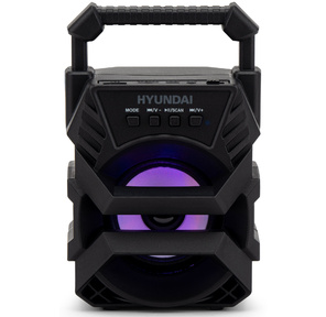 Колонка порт. Hyundai H-PS1000 черный 9W 1.0 BT / USB 10м 500mAh