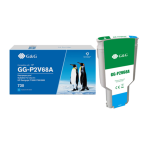 Cartridge G&G 730 для DJ T1600 / T1700 / T2600,  голубой  (300мл)