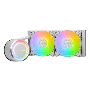 Жидкостная система охлаждения MSI MAG CORELIQUID E240 WHITE 2x ARGB Fan,  ARGB Block,  Color Box,  Pallet packing