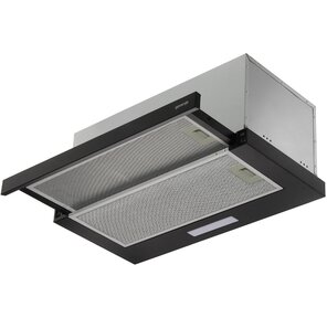 Вытяжка встраиваемая Gorenje TH60E6XB серебристый управление: кнопочное  (1 мотор)