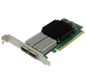 MCX556A-ECAT ConnectX-5 VPI adapter card,  EDR IB  (100Gb / s) and 100GbE,  dual-port QSFP28,  PCIe3.0 x16,  tall bracket,  ROHS R6