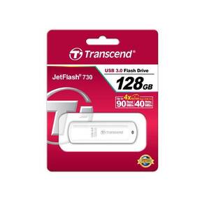 Флеш Диск Transcend 128Gb Jetflash 730 TS128GJF730 USB3.0 белый