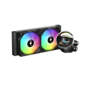 Система водяного охлаждения Ocypus Sigma L24 BK ARGB,  240mm,  LCD Pump 2.4",  2x120mm ARGB fans,  LGA115X / 1200 / 1700 / 18XX,  AM4 / AM5
