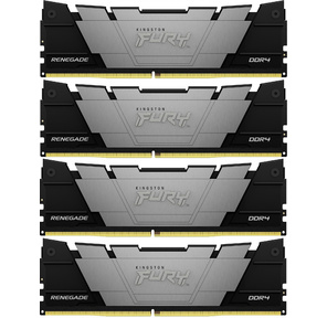 Память оперативная /  Kingston 32GB 3600MHz DDR4 CL16 DIMM  (Kit of 4) FURY Renegade Black