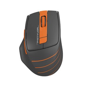 Мышь A4 Fstyler FG30 серый / оранжевый оптическая  (2000dpi) беспроводная USB