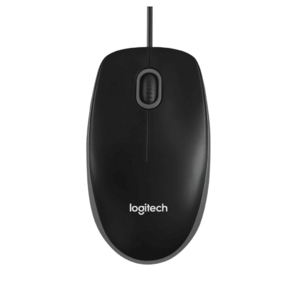 Мышь Logitech B100 Black  (черная,  оптическая 800dpi,  USB,  1.8м)  (арт. 910-005547,  M / N: M-U0026)