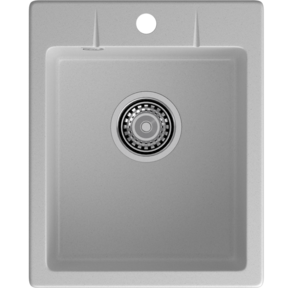 GRANFEST Мойка URBAN 240  1-чаша 400*490мм,  монтаж: врезной,  материал: кварц,  цвет: серый