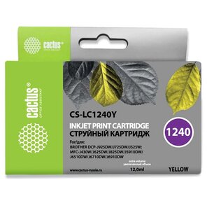Cactus LC-1240Y Картридж струйный для Brother MFC-J6510 / 6910DW,  жёлтый,  12 мл.