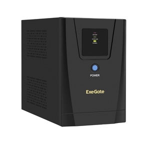 Exegate EX292794RUS ИБП ExeGate SpecialPro UNB-1200.LED.AVR.2SH.3C13.USB <1200VA / 750W,  LED,  AVR,  2*Schuko+3*C13,  USB, съемн.кабель,  металлический корпус,  Black>