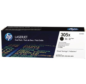 Картридж Cartridge HP 305X для CLJ M351 / M451 / MFP M375 / MFP M475,  двойная упаковка,  черный  (2*4 000 стр.)
