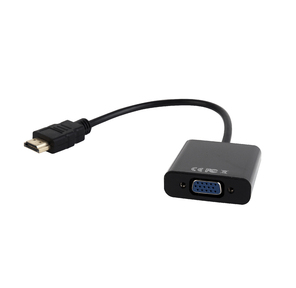 HDMI->D-Sub (F)+аудио Gembird "Cablexpert A-HDMI-VGA-03"  (0.15м)