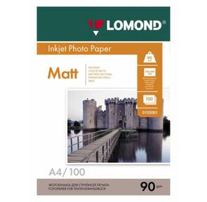 Бумага Lomond A4 90г / м2 100л.,   матовая  (0102001)