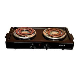 Плитка электрическая МЕЧТА-211Т черный,  2 конфорки,  механическое управление