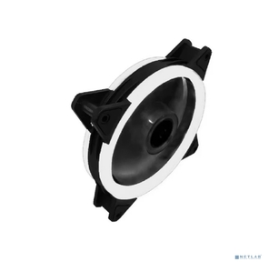 Вентилятор Gembird D12025S12L-W,  с подсветкой,  120x120x25,  гидродин.,  3pin / 4pin Molex,  провод 35см,  белый