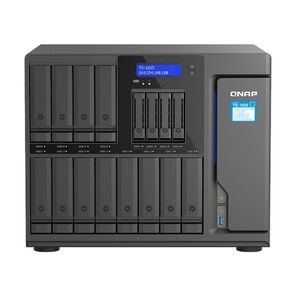 QNAP TS-1655-8G NAS 16-Bay  (12x 3.5" / 2.5" HDD / SSD bays + 4x 2.5" SSD bays + 2x M.2 2280 SATA slots),  Intel Atom C5125 8-core processor,  2.8GHz,  8 GB DDR4  (1 x 8 GB) up to 128 GB  (4 x 32 GB),  2x 2.5 GbE BASE-T
