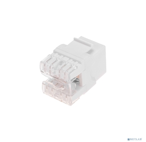 Модуль Keystone Jack RJ-45 (8P8C),  UTP неэкранированный,  CAT 5e,  тип 180 градусов,  белый REXANT PRO