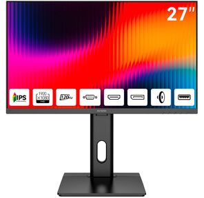 Монитор 27" AIWA MF2711 Black  (IPS,  1920x1080,  D-Sub+HDMI+DP,  USB 3.0  (1 in + 2 out),  4 ms,  178° / 178°,  300 cd / m,  1000:1,  120Hz,  Spk,  Pivot,  внутр БП)