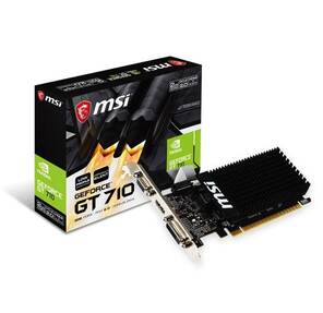 Видеокарта MSI GT 710 2GD3H LP <2Gb,  64bit,  DDR3,  HDMI+ DVI+ VGA,  Low-Profile,  пассиваня с / о> RTL