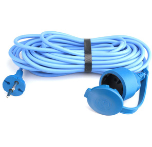 Сетевой удлинитель Powercube PC-2F-R-10 (IP) 10м  (1 розетка) синий  (коробка)