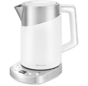 Kitfort КТ-660-1 1.7л. 2200Вт белый  (корпус: пластик)