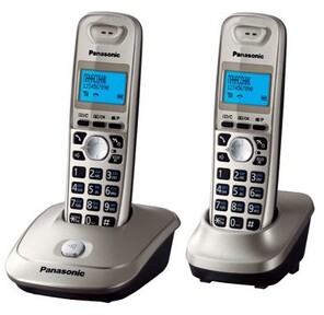 Panasonic KX-TG2512RUN,  DECT,  с опред.номера,  доп. трубка,  платиновый