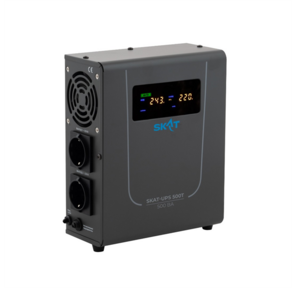 Источник бесперебойного питания  (4501) SKAT-UPS 500T источник питания Line-Interactive 220В,  500ВА, работает от 1 внешней АКБ