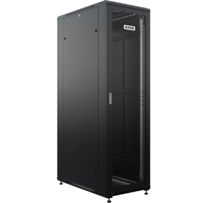 Шкаф серверный NTSS Премиум  (NTSS-R42U80100PD / PDD-BL) напольный 42U 800x1000мм пер.дв.перфор. металл 900кг серый 160кг