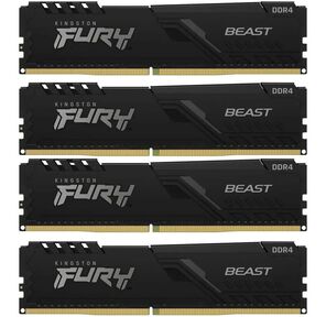 Kingston DRAM 64GB 3200MHz DDR4 CL16 DIMM  (Kit of 4) FURY Beast Black EAN: 740617319835