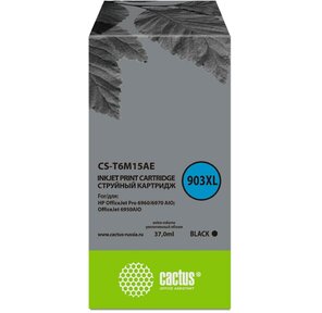 Картридж струйный Cactus №903XL CS-T6M15AE черный  (37мл) для HP OJP 6950 / 6960 / 6970