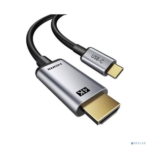 Bion Переходник USB Type-C - HDMI  (M / F),  4K@60Hz,  металлический корпус,  0.10 м
