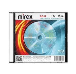 Диск BD-R Mirex 25 Gb,  12x,  Slim Case  (1),   (1 / 50)