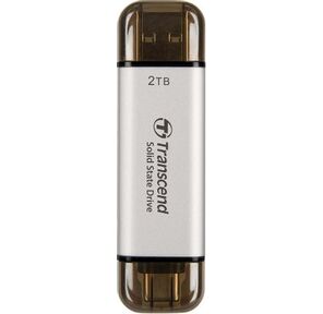 Transcend USB-C 2TB TS2TESD310S Накопитель SSD серый USB-A