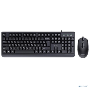 Клавиатура + мышь Acer OCC400 клав:черный мышь:черный USB  (ZL.ACCCC.015)