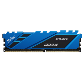 Модуль памяти DDR4 Netac Shadow 8GB 3600MHz CL18 1.35V  /  NTSDD4P36SP-08B  /  Blue  /  with radiator