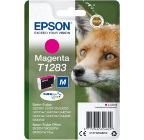 Картридж струйный Epson C13T12834012 пурпурный для Epson S22 / SX125
