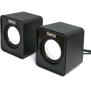 акустические колонки 2.0 Dialog Colibri AC-02UP BLACK,  5 W RMS,  питание от USB