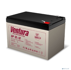 Ventura Аккумуляторная батарея GP 12-12 12V / 12Ah {клемма S63  (F2),  ДхШхВ 151х98х100мм,  масса 3, 45 кг,  срок службы 6-9 лет}