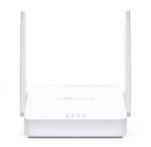 Mercusys MW302R Wi-Fi роутер,  2, 4 ГГц,  1 порт WAN 10 / 100 Мбит / с и 2 порта LAN 10 / 100 Мбит / с,  2 внешние антенны 5 дБи,  поддержка IPTV,  IPv6,  родительский контроль,  поддержка режимов точки доступа / усилителя сигнала / клиента / WISР,  русифицированный веб-интерфейс