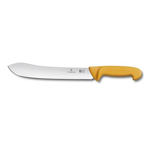 Нож кухонный Victorinox Swibo  (5.8436.25) стальной разделочный для мяса лезв.250мм прямая заточка желтый