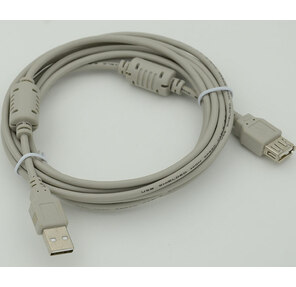 Мультимедийный кабель USB2.0 А вилка-USB А вилка с ф / фильтром,  длина 3 м.