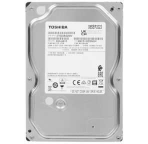 Жесткий диск Toshiba Surveillance HDD 3.5" SATA 2Tb,  5400rpm,  128MB buffer,  512e,  SMR,  DT02ABA200V ,  1 year