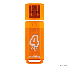 Smartbuy USB Drive 4GB Glossy series Orange  (SB4GBGS-Or)