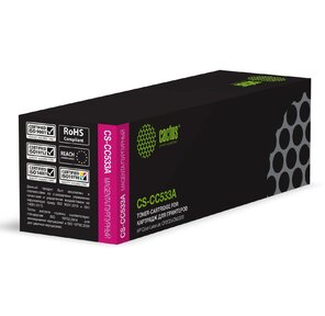 Тонер Картридж Cactus CS-CC533A пурпурный для HP Color LaserJet CP2025 / CM2320mfp  (2800стр.)