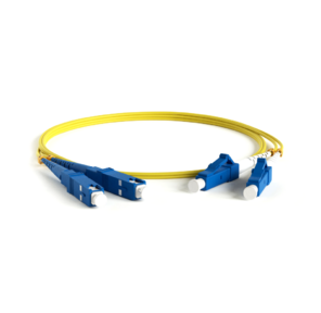 Hyperline FC-D2-9-LC / UR-SC / UR-H-1M-LSZH-YL  (FC-9-LC-SC-UPC-1M) Патч-корд волоконно-оптический  (шнур) SM 9 / 125  (OS2),  LC / UPC-SC / UPC,  duplex,  LSZH,  1 м