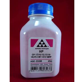 Тонер HP CP 1210 / 15 / 1510 / 18 / 25 / CM 1312 MFP Magenta,   (фл.45г.) AQC фас. Россия