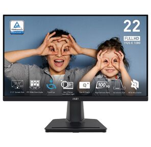 Монитор 21.5" MSI PRO MP225 Black  (IPS,  1920x1080,  D-Sub+HDMI,  1 ms,  178° / 178°,  250 cd / m,  1000:1  (100M:1),  100Hz)